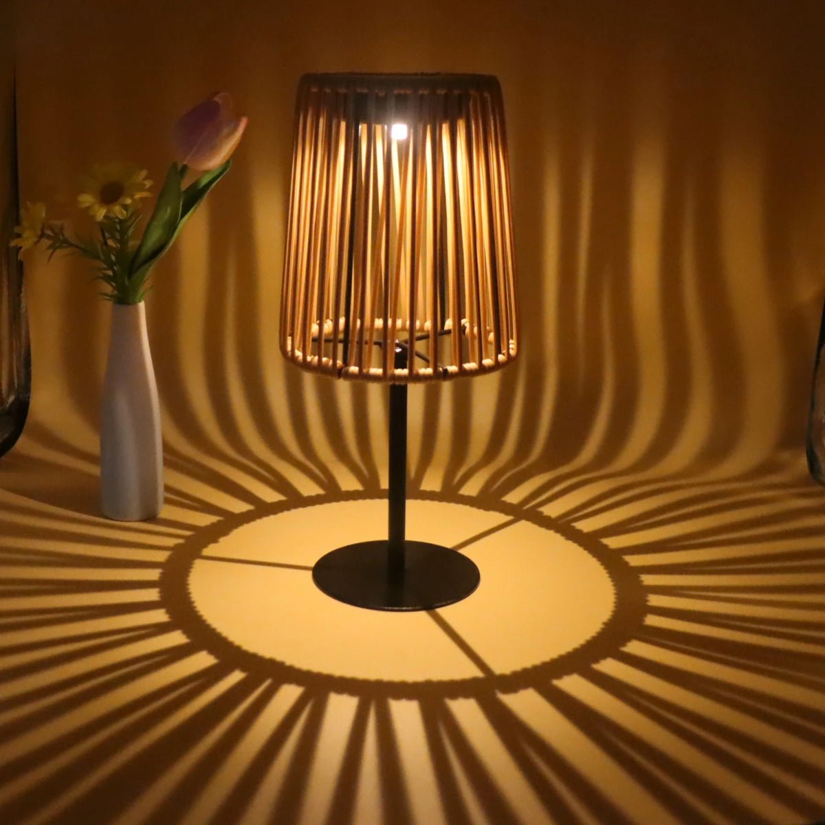 Rattan Table Lamp