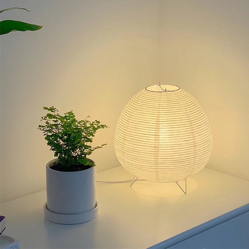 Nordic Wabi-Sabi Table Lamp – Touch Control