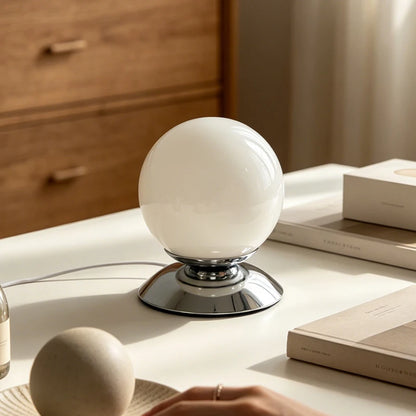 Glass Globe Plinth Lamp – USB Powered Dimmable