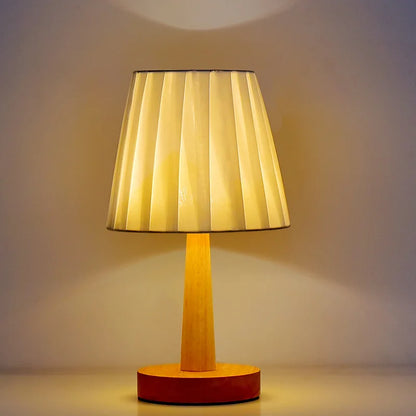 Nordic Wooden Desk Lamp – USB Powered Dimmable