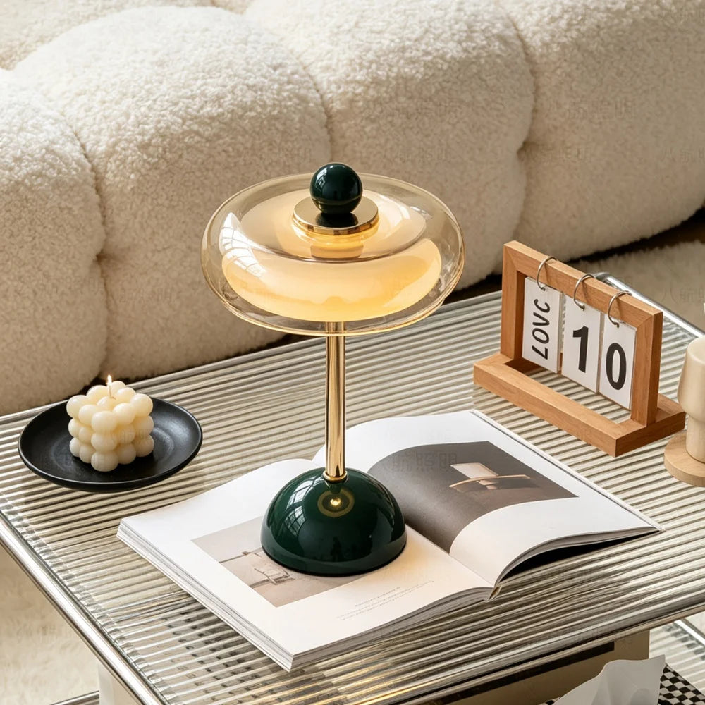 Glass Desk Lamp – USB Powered Touch Control