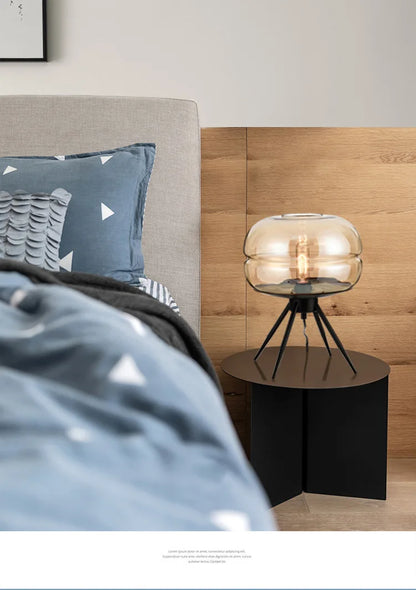 Nordic Minimalist Bedside Table Lamp – Dimmable