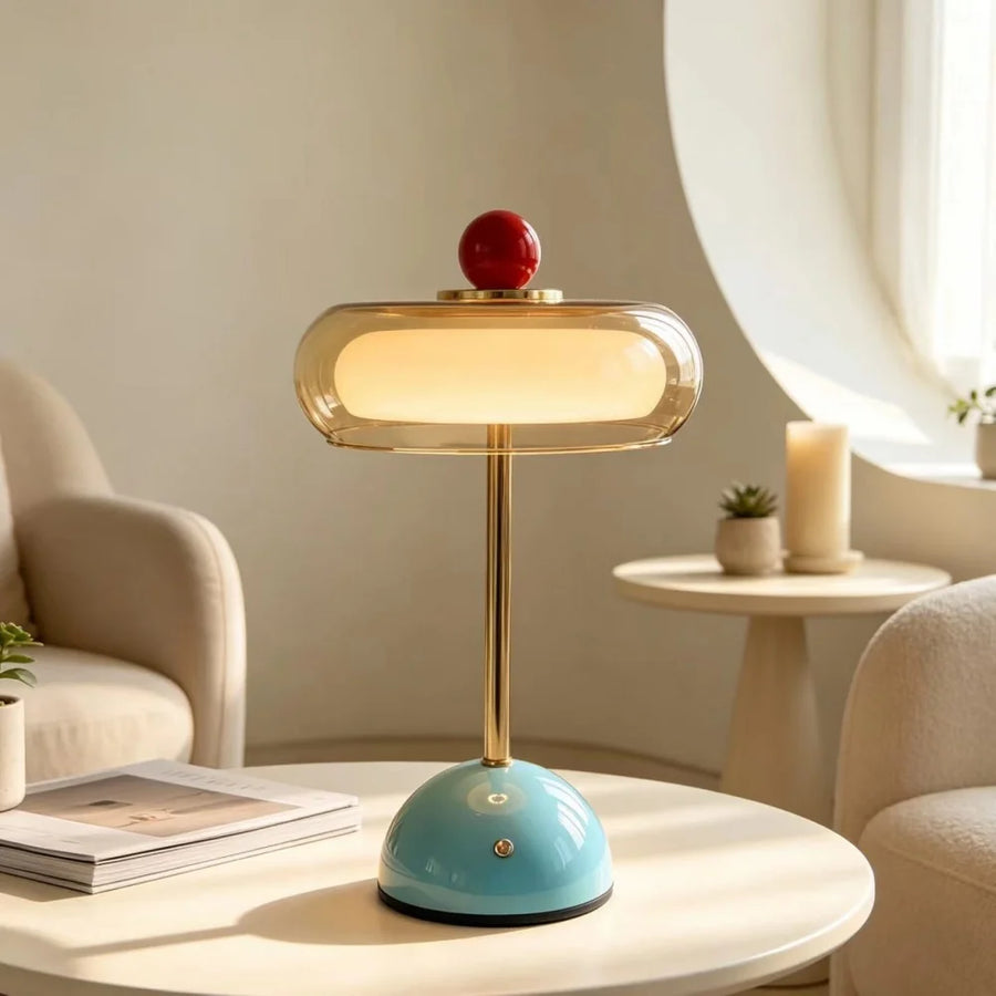 Glass Desk Lamp – USB Powered Dimmable