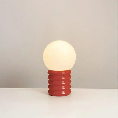 Wooden Glass Table Lamp