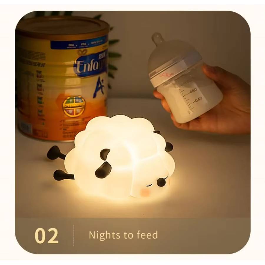 Silicone LED Night Light - Animal Shape - Touch Control - Rechargeable - Perfect for Kids & Decoration