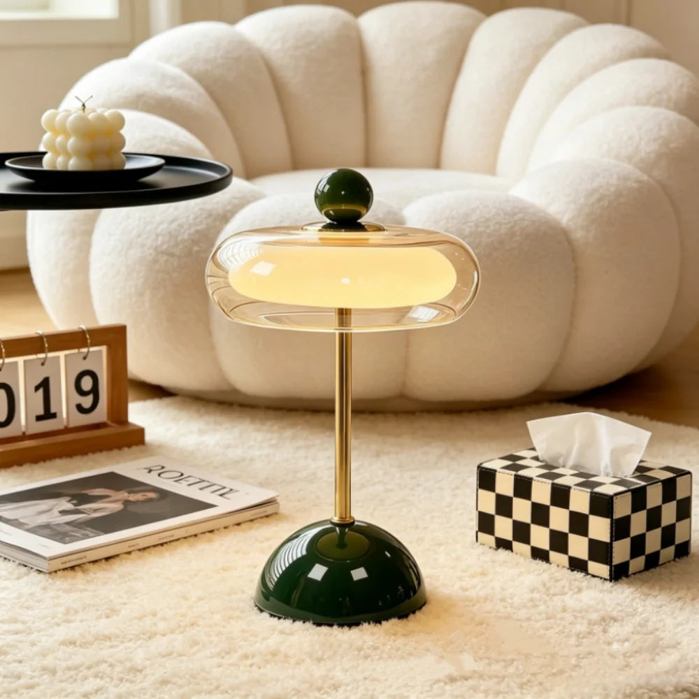 Glass Desk Lamp – USB Powered Dimmable