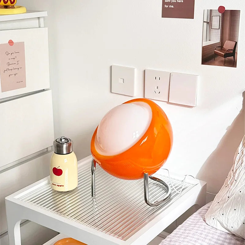 Vintage Glass Table Lamp – Dimmable