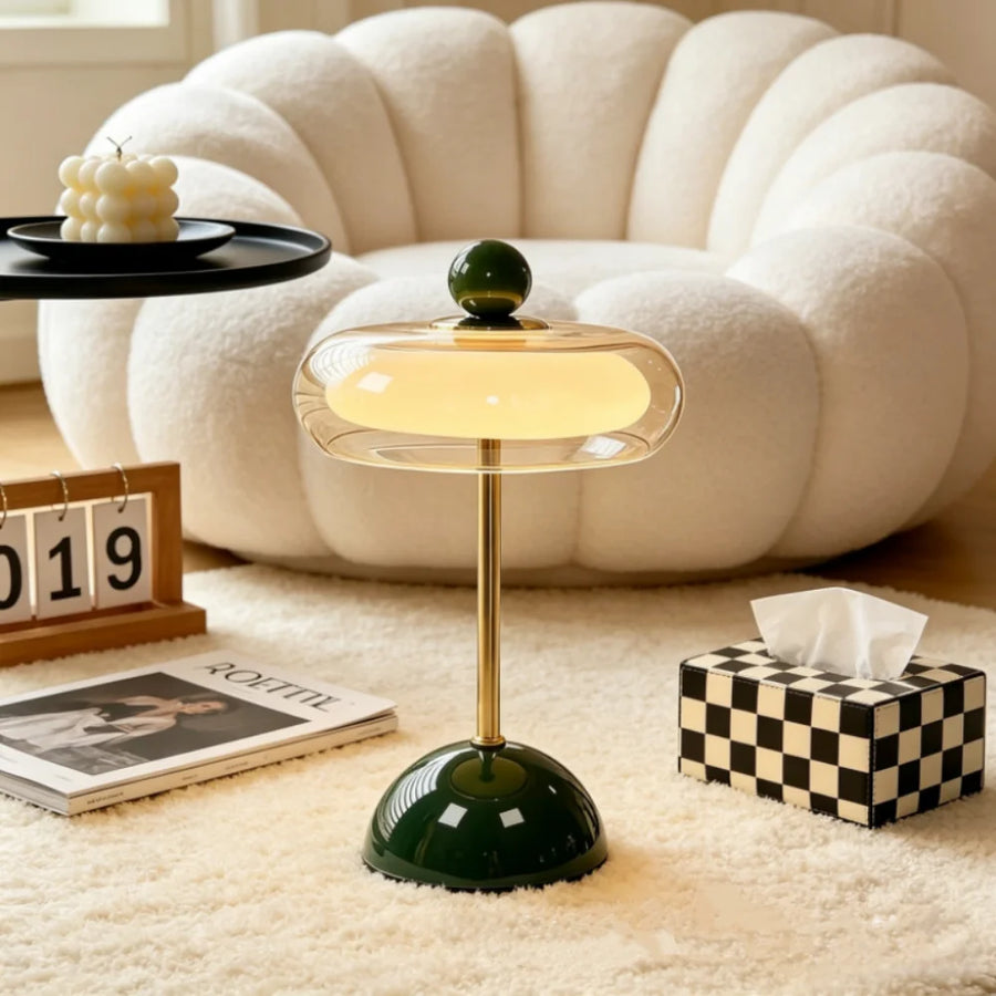 Glass Desk Lamp – USB Powered Touch Control