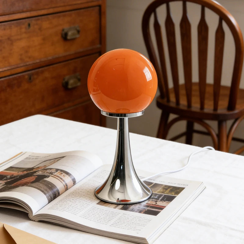 Moon Glass Globe Lamp – USB Powered Dimmable