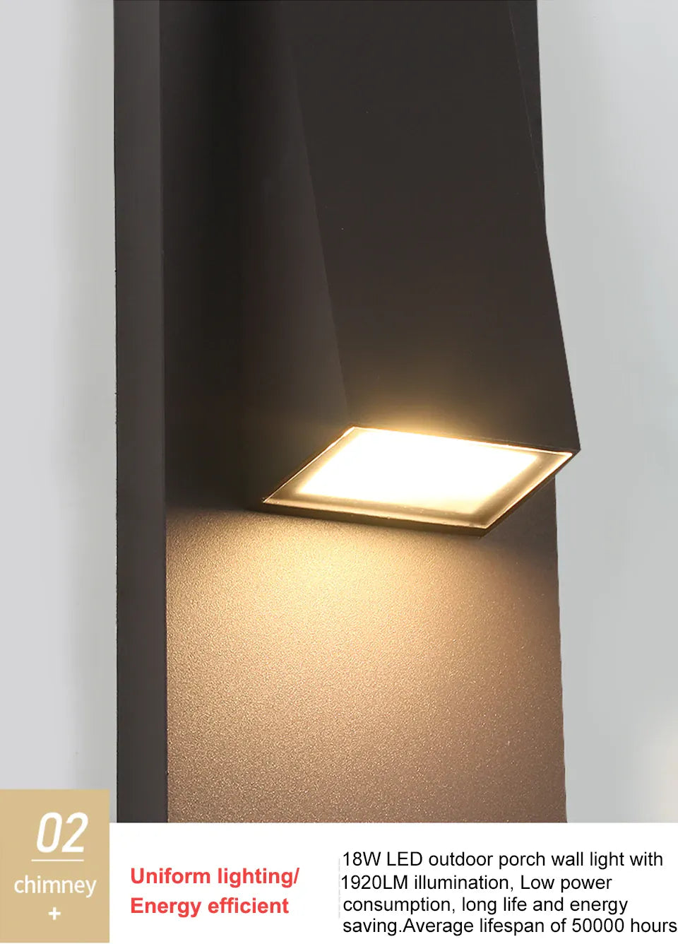 Verthara Premium Retro Black Outdoor LED Wall Sconce