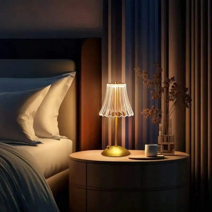 Brass Table Lamp – Cordless Rechargeable