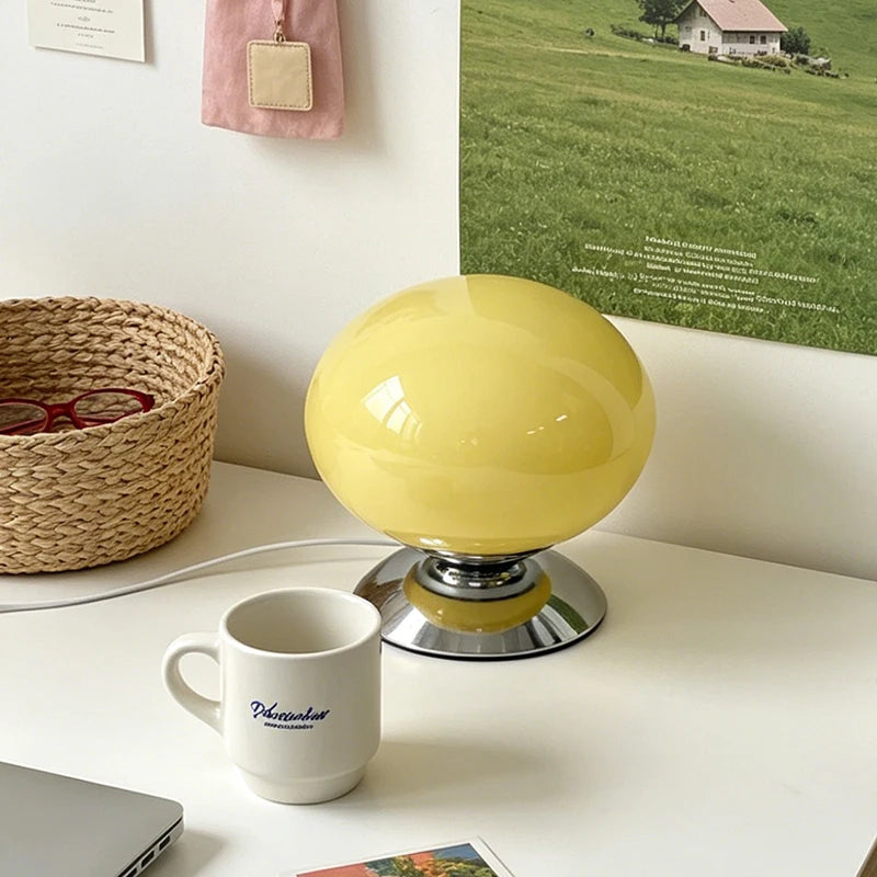 Glass Globe Shell Lamp – USB Powered Dimmable