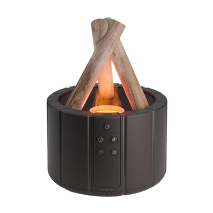 Bonfire Humidifier - Cozy Campfire Design - Hydrates Air & Adds Fragrance - USB Powered - Remote Control - 250ml Tank Capacity