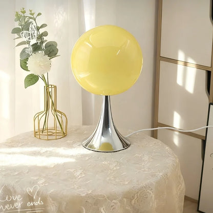 Tulip Stem Glass Globe Lamp – USB Powered Dimmable