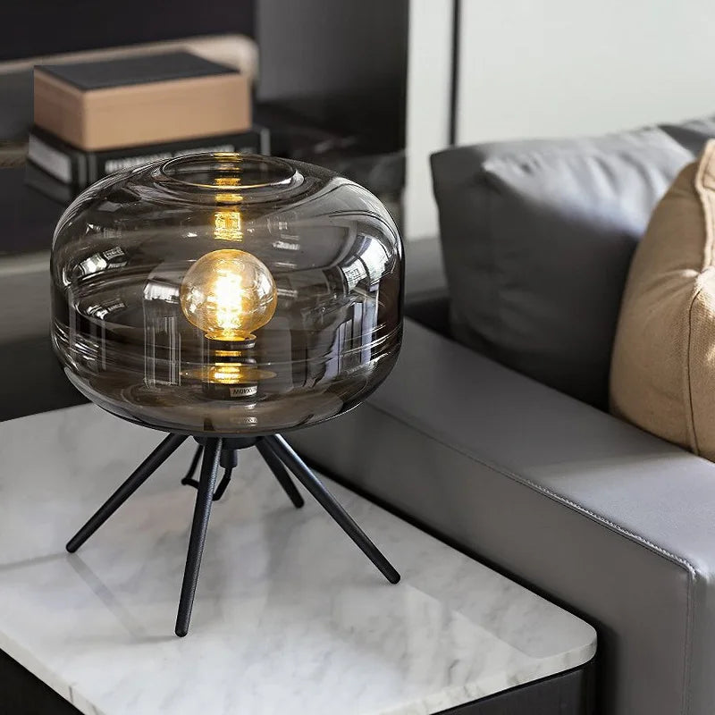 Nordic Minimalist Bedside Table Lamp – Dimmable