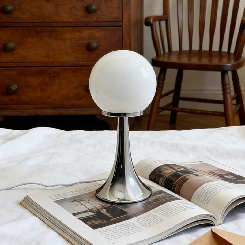 Moon Glass Globe Lamp – USB Powered Dimmable