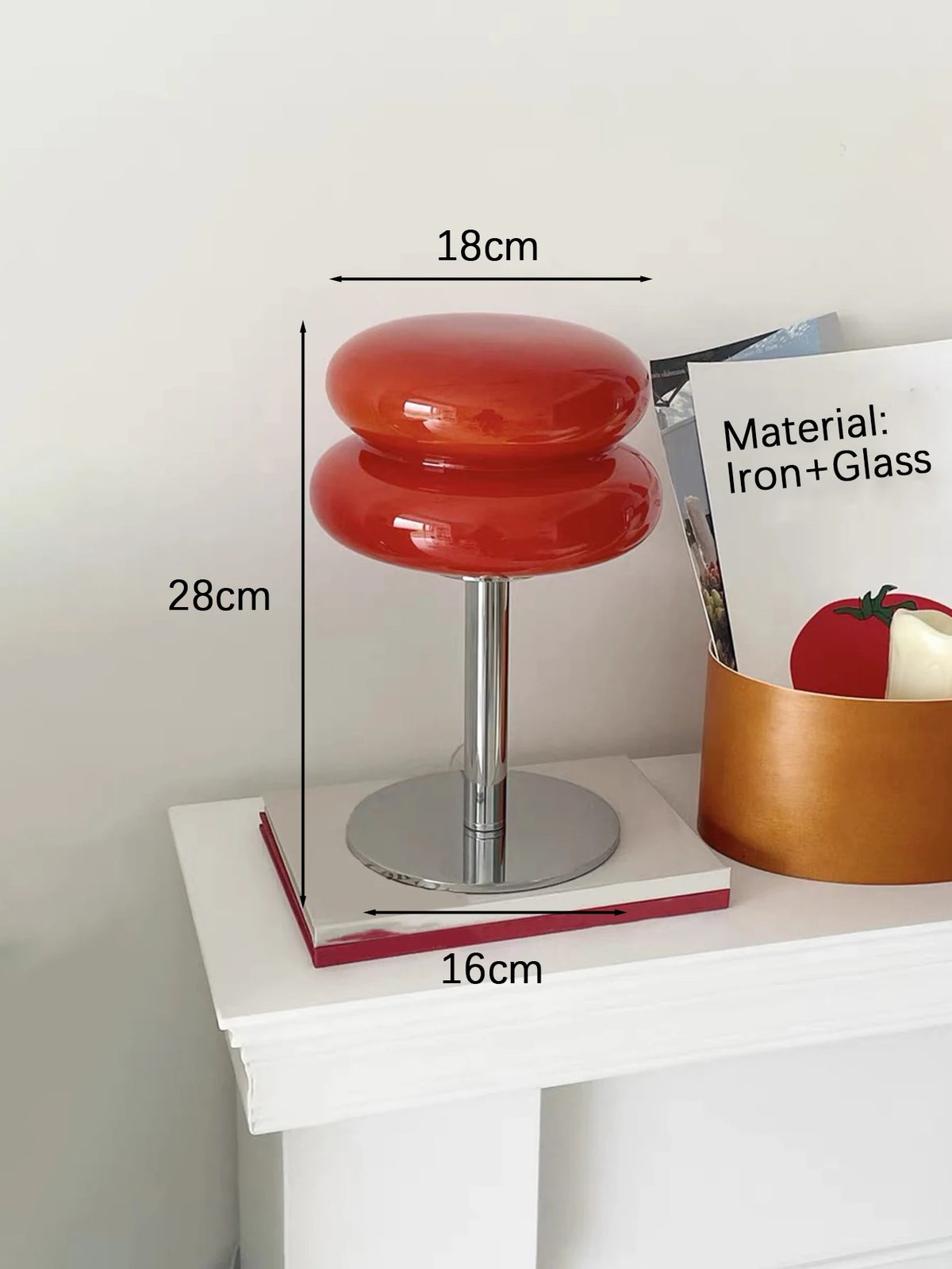 Nordic Vintage Table Lamp – USB Powered Dimmable