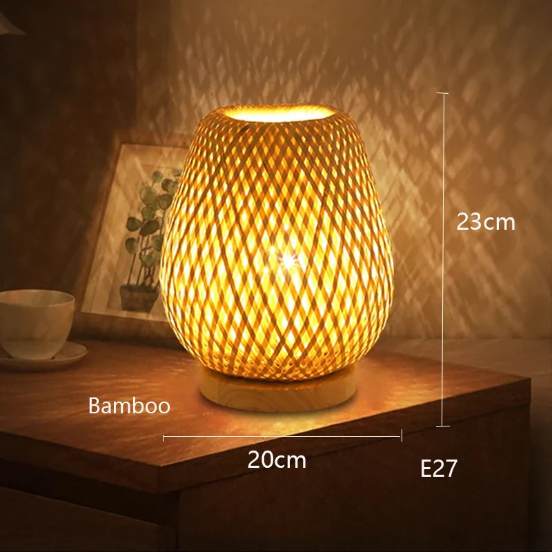 Japanese Minimalist Bedside Table Lamp