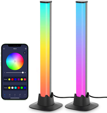 Rhythmic Light Bars - Dynamic LED Lighting - Sound Sync & App Control - USB Powered - Customizable Atmosphere