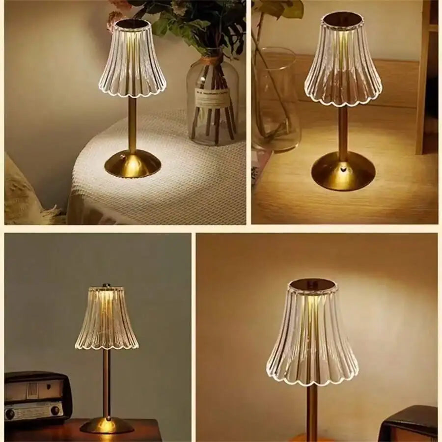 Brass Table Lamp – Cordless Rechargeable