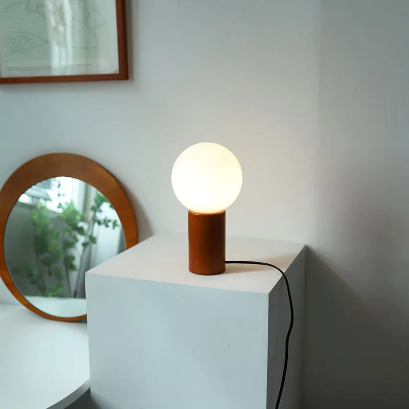 Wooden Ceramic Table Lamp