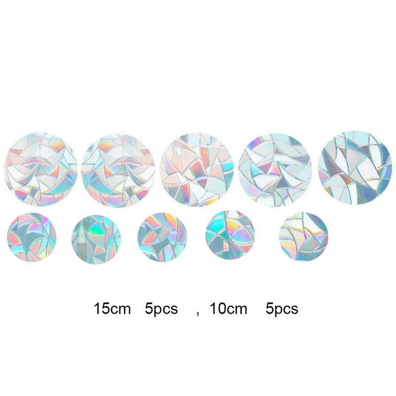 Sun Catchers - Static Cling Window Film - Reflects Sunlight for Indoor Rainbows - Easy to Apply & Transfer - Eco-Friendly Bird Deterrent - Multiple Shapes