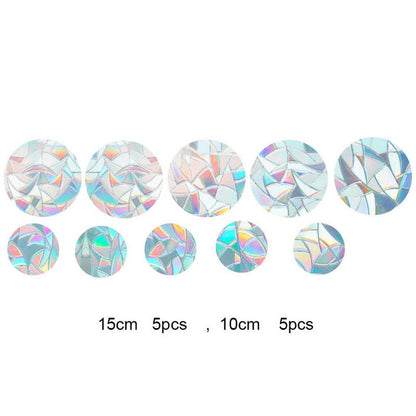 Sun Catchers - Static Cling Window Film - Reflects Sunlight for Indoor Rainbows - Easy to Apply & Transfer - Eco-Friendly Bird Deterrent - Multiple Shapes