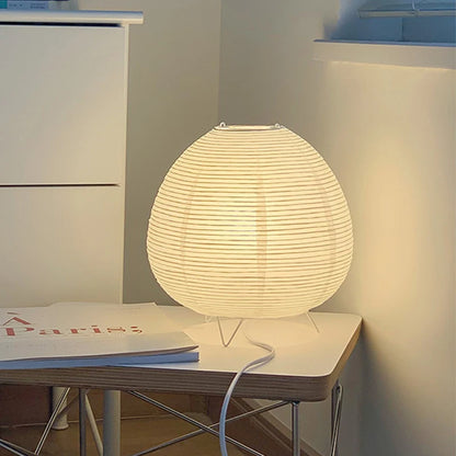Nordic Wabi-Sabi Table Lamp – Touch Control