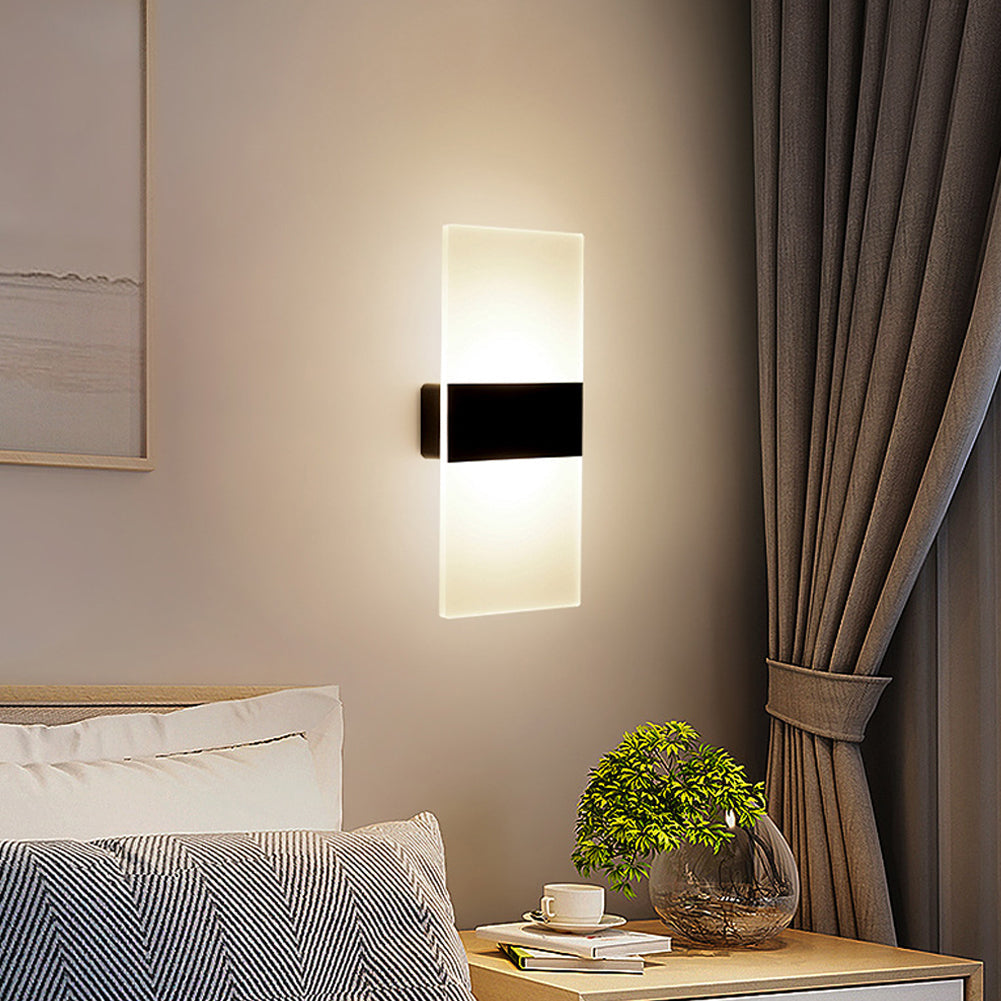 Motion Light – Modern Wall Lamp – Motion & Touch Sensor – USB Rechargeable – Warm/White Light – Stylish Rectangular or Arced Design