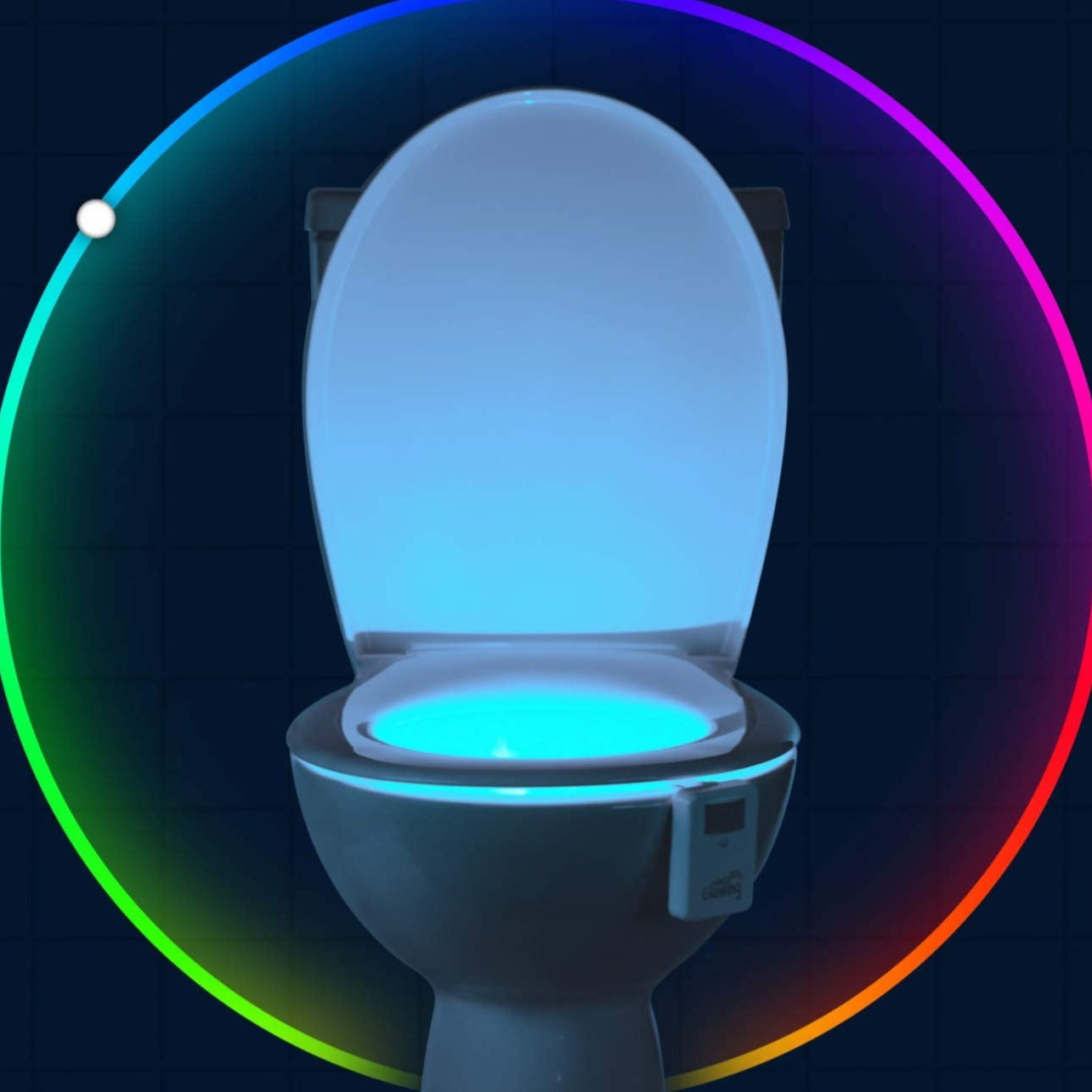 Toilet Night Light - Motion Sensor - Battery Powered - Multiple Colours - Easy Installation - Compact Design - LED Lighting