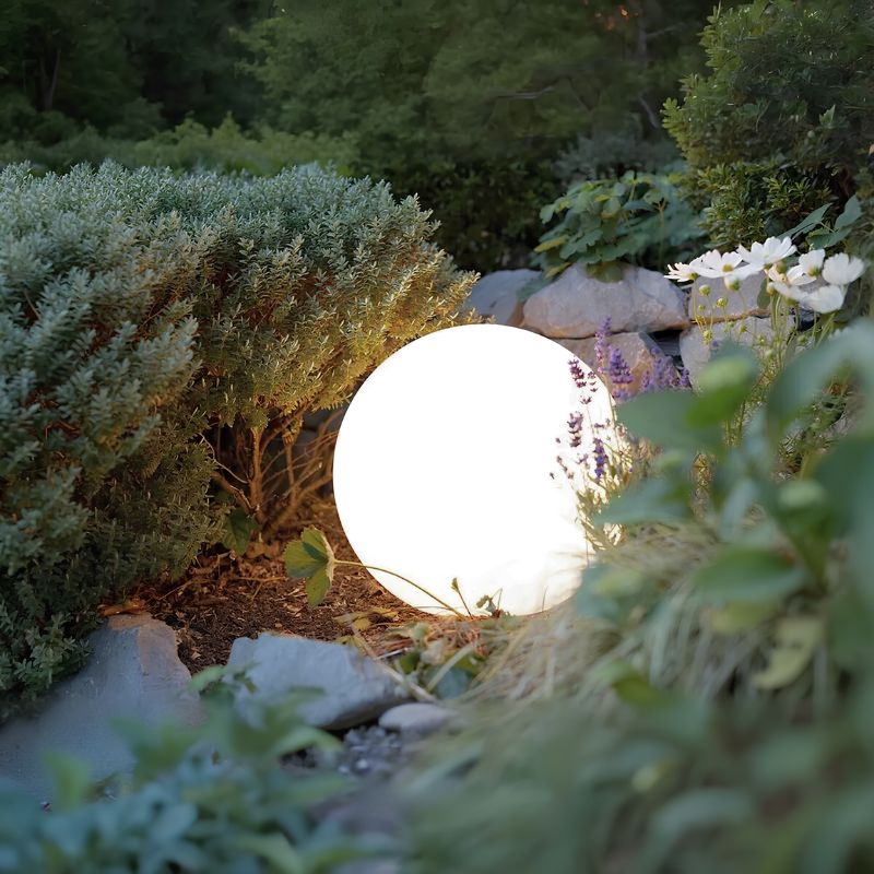 Spherical Garden Light - Weather-Resistant - 16 Color Options - Remote Control - Long-Lasting with Solar Option - Perfect for Indoor & Outdoor Use - LED Powered.