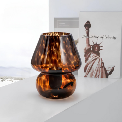 Hand-Blown Glass Lamp - Unique Artisanal Design - Premium Materials - Dimmable Lighting - Warm/Natural/Cool White Light - Elegant Home Décor