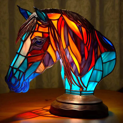 Light Sculptures - Stained Glass Animal-Inspired Lighting - 16 Unique Motifs - USB Rechargeable - 12-16 Hours Battery Life - Enchanting Home Decor