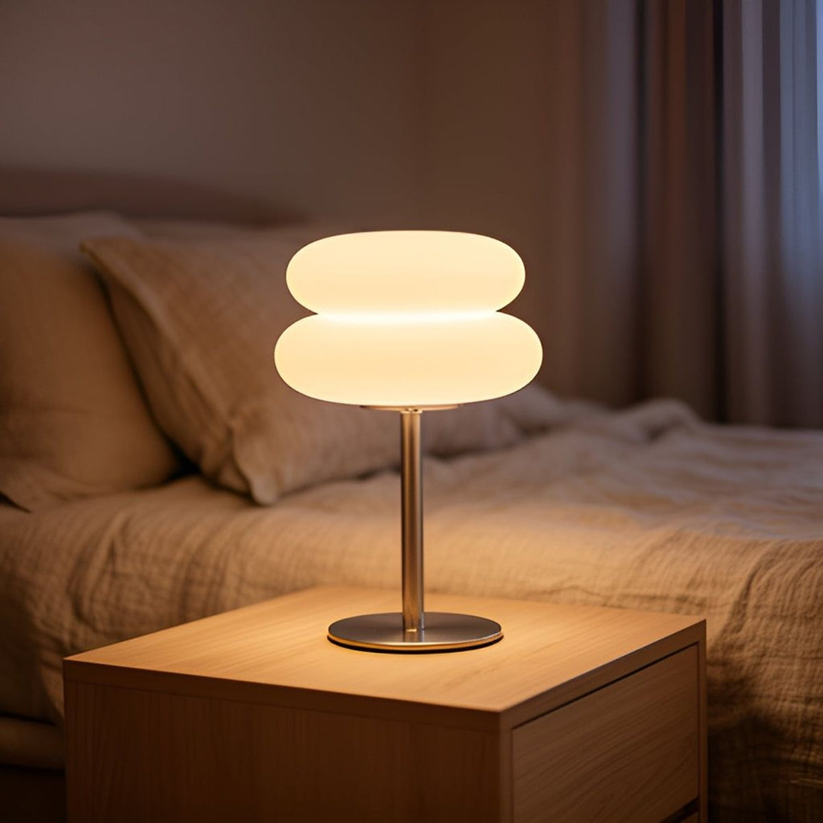 Bauhaus Nordic Mushroom Table Lamp – USB Powered Dimmable