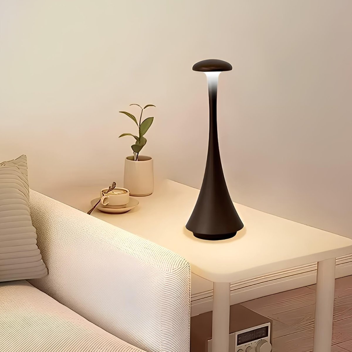 Spire Lamp - Cordless & Rechargeable - Dimmable - Touch Control - Adjustable Lighting - Warm/Cool White - Ideal for Modern Living