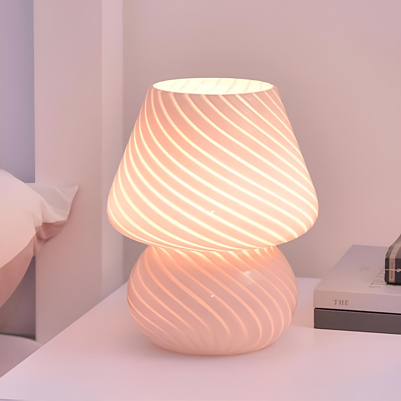 Hand-Blown Glass Lamp - Unique Artisanal Design - Premium Materials - Dimmable Lighting - Warm/Natural/Cool White Light - Elegant Home Décor