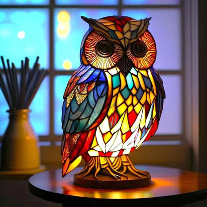 Light Sculptures - Stained Glass Animal-Inspired Lighting - 16 Unique Motifs - USB Rechargeable - 12-16 Hours Battery Life - Enchanting Home Decor