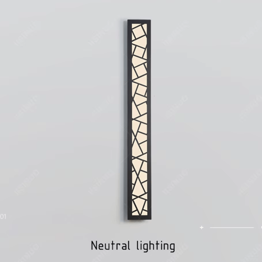 Verthara Premium Modern Aluminium Tall Outdoor Wall Light IP65 Dimmable