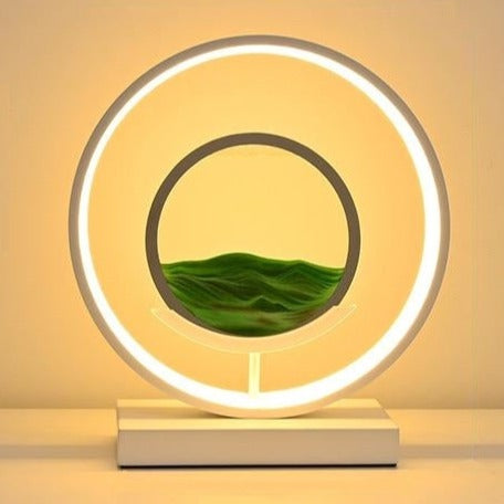 Enchanting Horizon Lamp - LED Light with Liquid & Sand Display - Dimmable with Remote Control - Warm, Natural, Cool White - Stylish & Modular Design - 11" Diameter