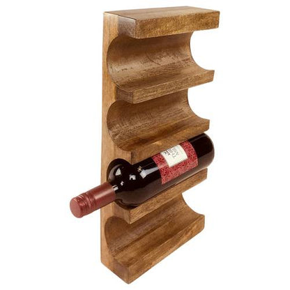 Wall Mounted Wooden Wine Rack