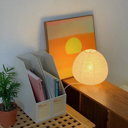 Japanese Paper Bedside Table Lamp