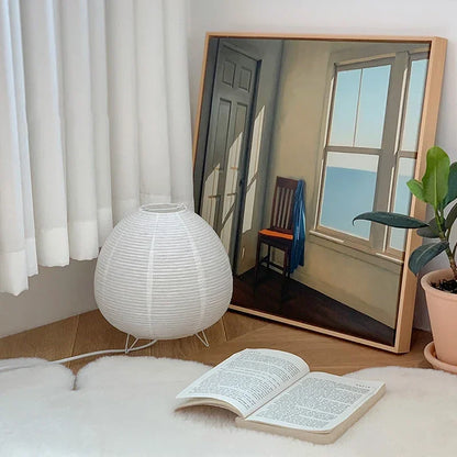 Japanese Paper Bedside Table Lamp
