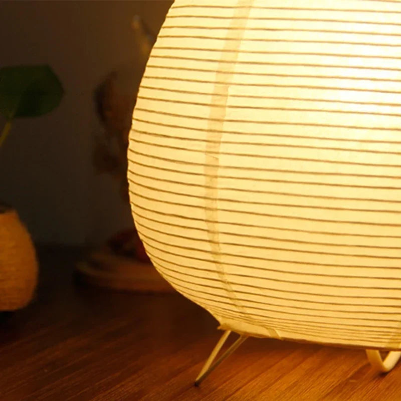 Japanese Paper Bedside Table Lamp