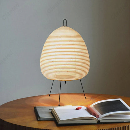 Japanese Paper Tripod Table Lamp