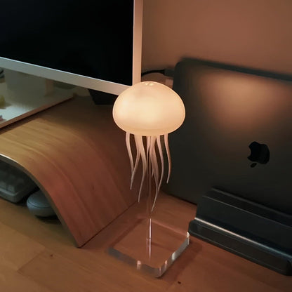 Floating Glow Jellyfish Lamp – USB Rechargeable – 72 Color Options – Interactive Sound or Touch Control – Dancing Tentacles – Ideal for Relaxation & Décor