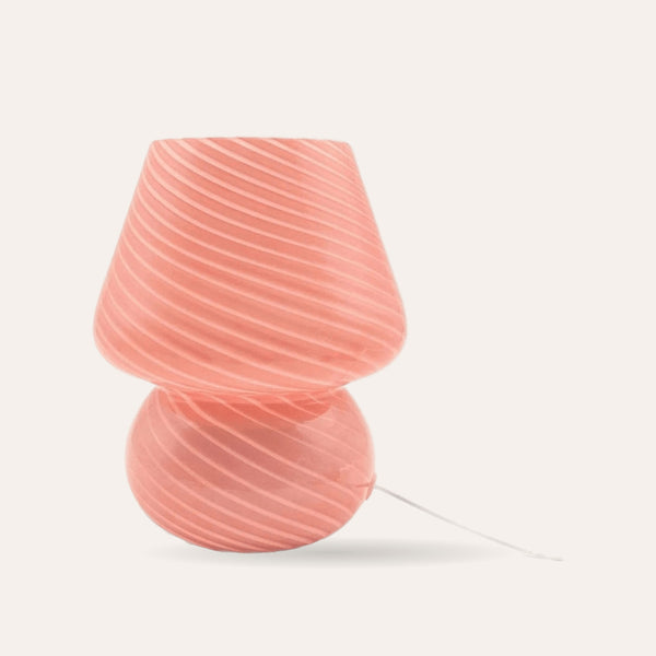 Mushroom Glass Table Lamp – USB Powered Touch Control