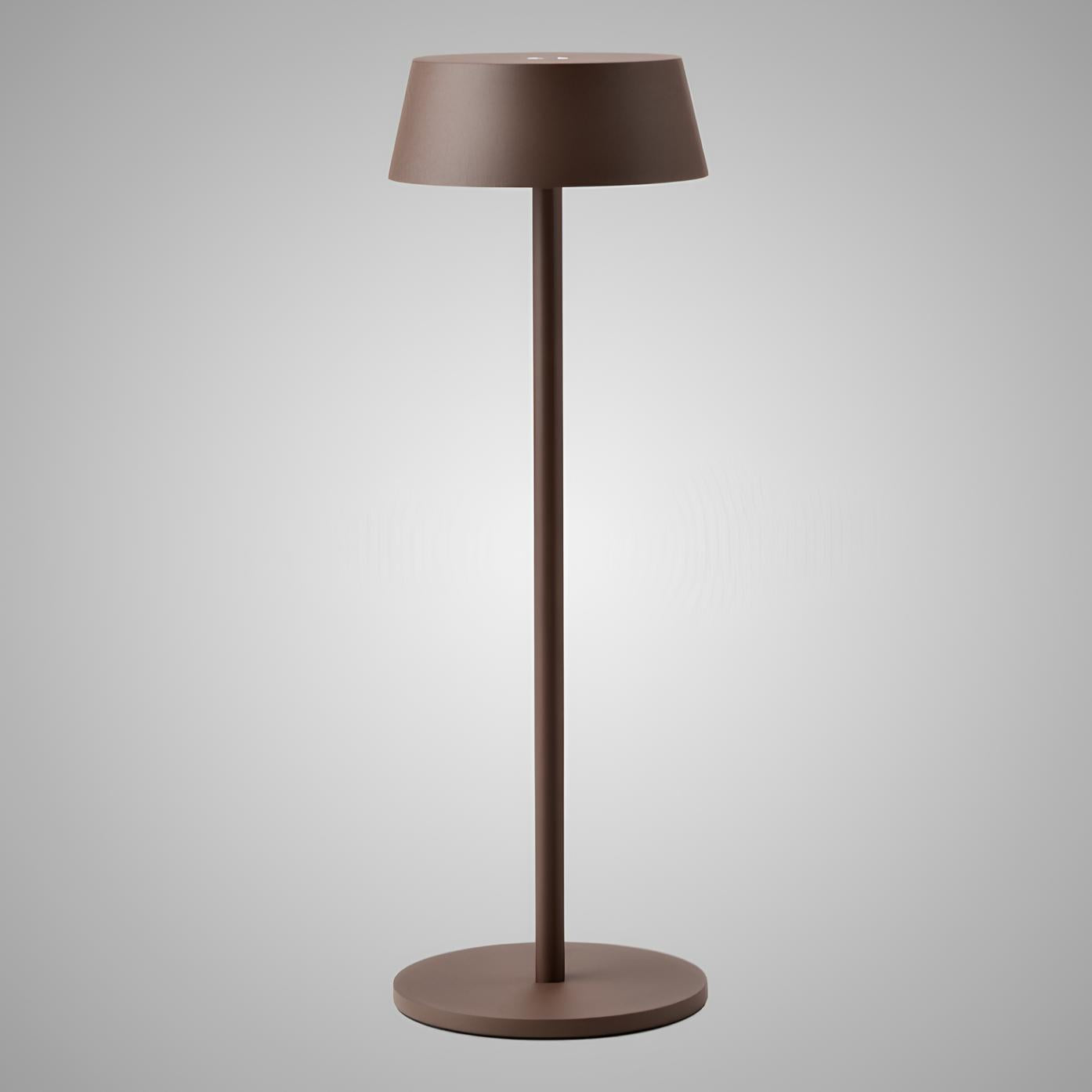 Sleek Modern Table Lamp - Rechargeable - Cordless - Dimmable Touch Control - 3 Light Modes - Durable Iron - Warm/Natural/Cool Light