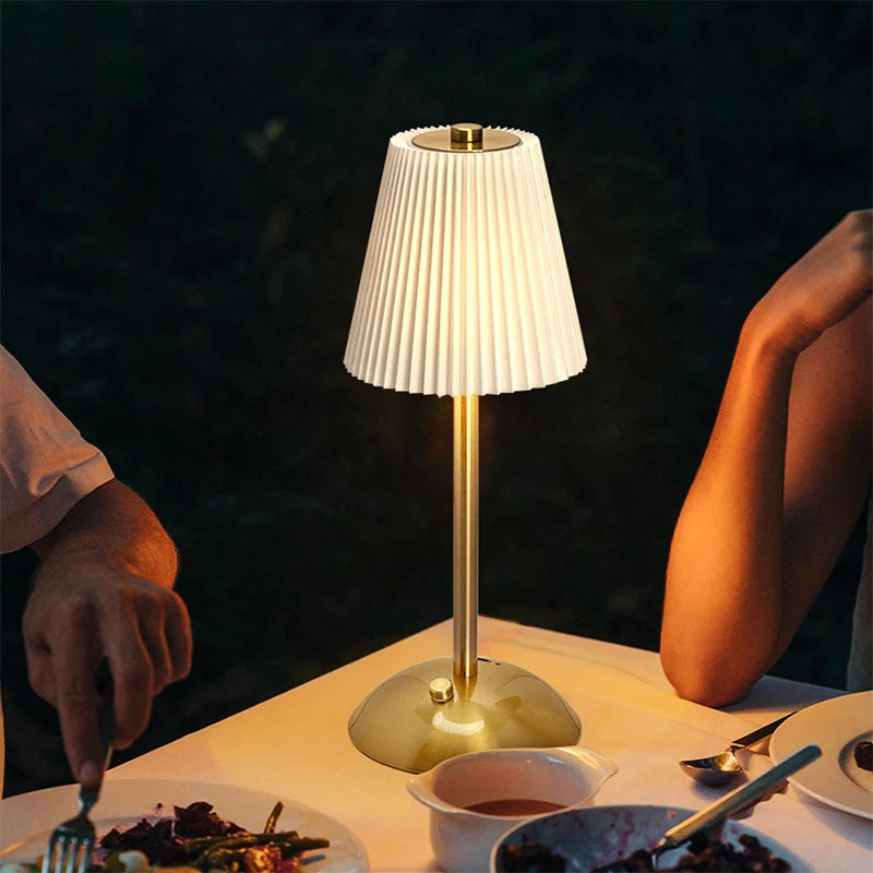 Pleated Table Lamp