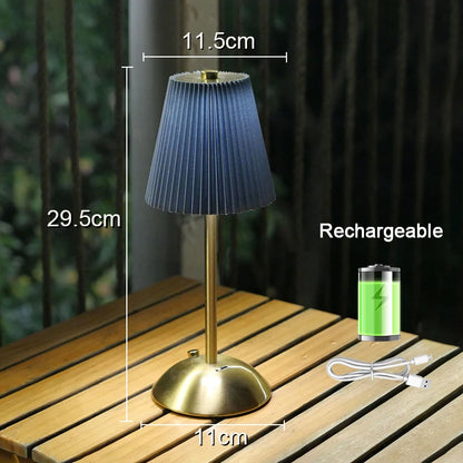 Pleated Table Lamp
