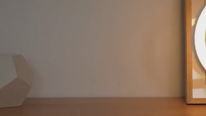 Cordless LED Table Lamp With 3D Hourglass Design – Wireless Charging - Adjustable Colour - Modern Style - Ideal For Bedside Or Desk